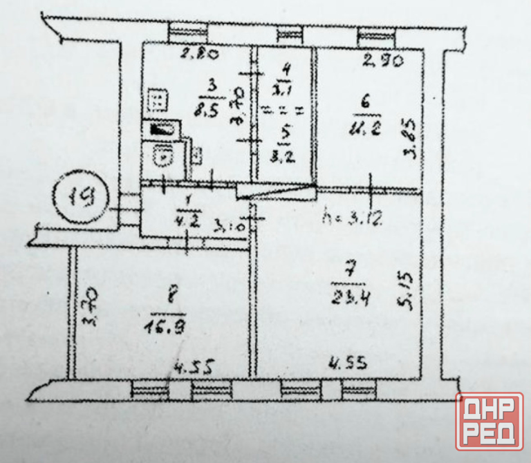 Продажа 3х комнатной квартиры г.Макеевка, Центрально-городской район, улица Дзержинского (15 линия) Макеевка - изображение 4