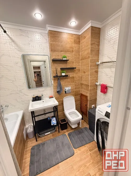 Сдаётся 1-комнатная 36м² квартира в Куйбышевском районе, площадь Бакин. Донецк - изображение 5
