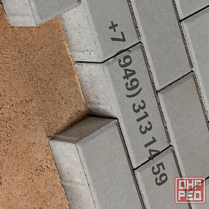 Шлакоблок и тротуарная плитка кирпичик 215х115х60 производство Донецк. Донецк - изображение 1
