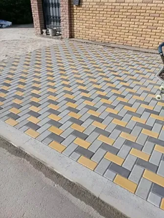 Брусчатка кирпич 213×105×50 серая цветная, бордюры, поребрики, шлакоблок. Донецк