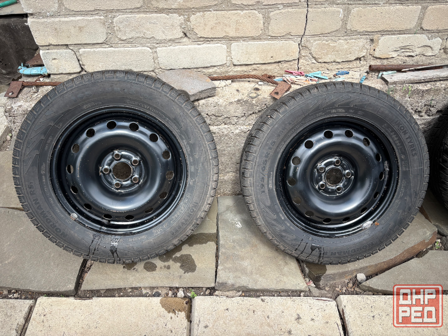 Зимние колеса в сборе (диски 5/100, резина 195/65 r15) Макеевка - изображение 1
