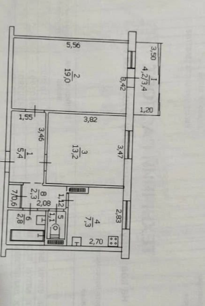 Продам 2-х комнатную квартиру 55.1 м2. Луганск, Артёмовский район. кв Ленинского Комсомола. Луганск