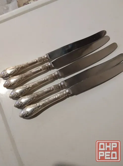 мельхиоровые ссср ложки чайные, вилки, ножи. Донецк - изображение 1