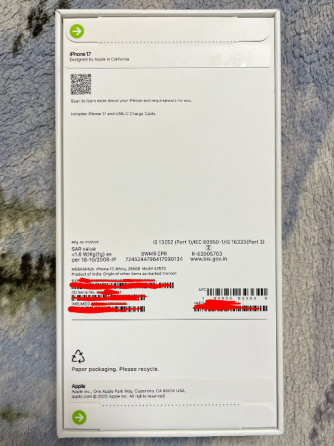 iPhone 17, 256 Gb, SIM + eSIM, телефон, смартфон Донецк