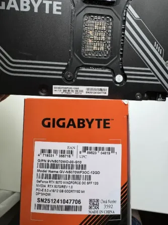 Gigabyte RTX 5070 12Gb windforce OC SFF Донецк