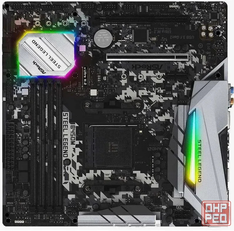 Материнская плата Asrock b450m Steel legend Донецк - изображение 1