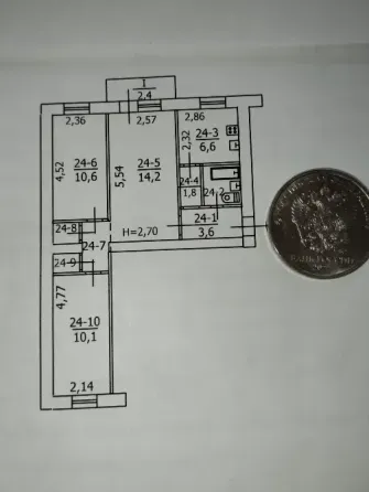Продам квартиру Макеевка 3-х комнатную Центр маг. Букинист, Детский мир Макеевка