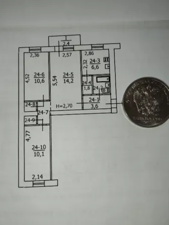 Продам квартиру в Центре Макеевки 3-х комнатную маг. Букинист, Детский мир Макеевка
