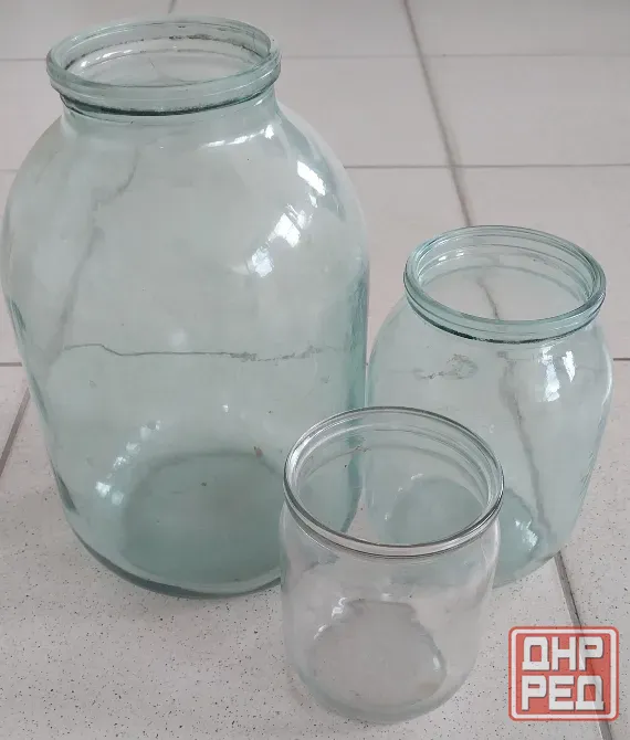 Банка стеклянная 3л, 1л, 0,5 л. Донецк - изображение 1