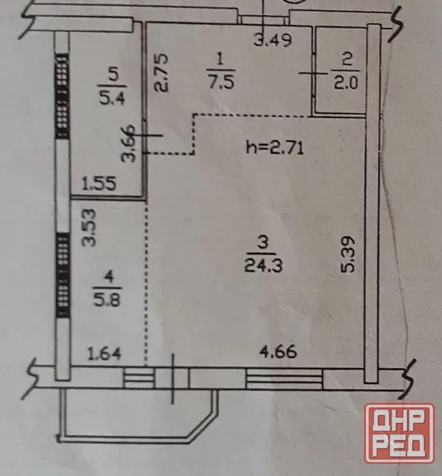 Продам 1 ком крупногабаритную кв-ру 46 м кв. в центре Донецк - изображение 12