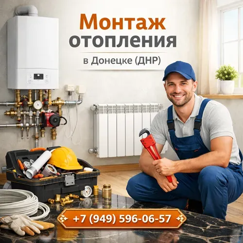 Монтаж систем отопления Донецк, днр Донецк