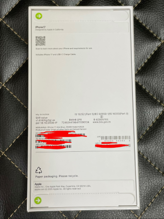 iPhone 17, 256 Gb, SIM + eSIM, телефон, смартфон Донецк