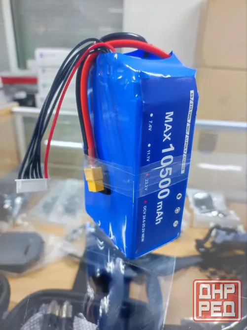 Аккумулятор для квадрокоптера 10500mAh (22.2V, 6S, 233.1Wh, 30C, Li-poly, C147115) Донецк - изображение 1