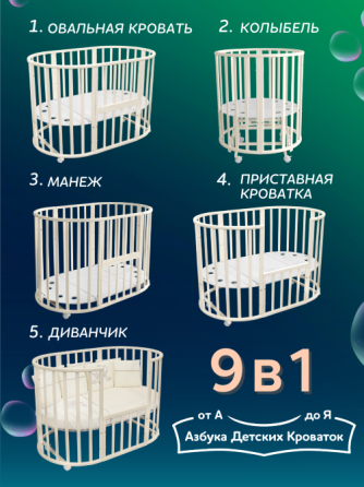 Детская кроватка 9в1 Макеевка