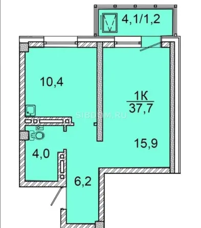 1-к. квартира, 37, 3 м², 15/24 эт. Красноярск