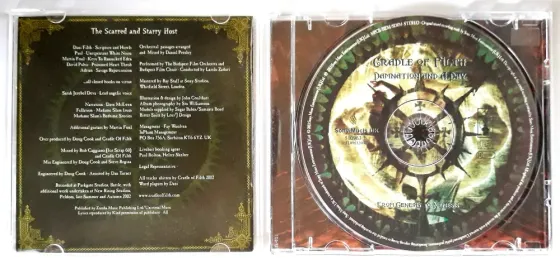 Компакт-диск / CD: Cradle Of Filth - 2003 "Damnation And A Day", неофициальное издание, Россия Донецк