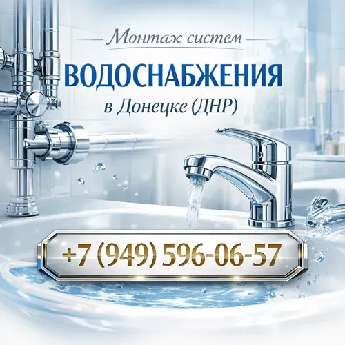 Монтаж водоснабжения Донецк, днр Донецк