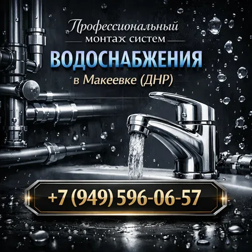 Установка и монтаж систем водоснабжения Макеевка, днр Донецк