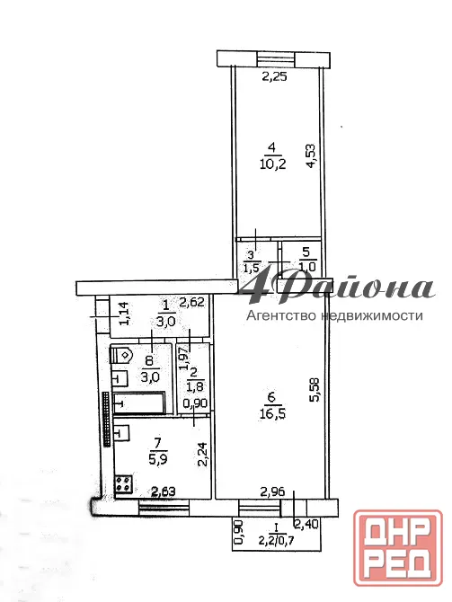 Продам квартиру п. Юбилейный 2 комнаты Луганск - изображение 6