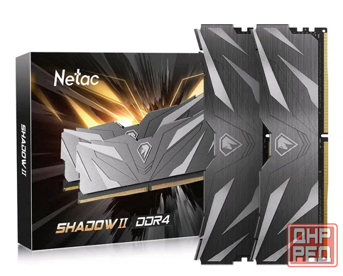 Озу DDR4 Netac Shadow II 32Gb (16Gbx2) 3200Mhz - Модули памяти