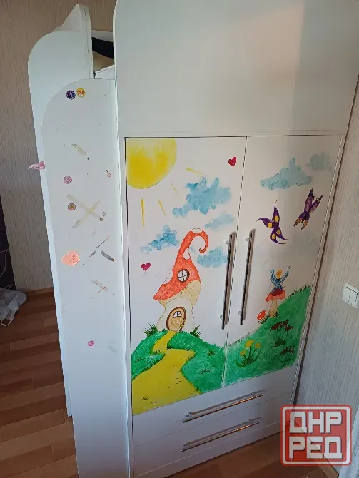 Продам детскую кровать-чердак со столом Донецк - изображение 3