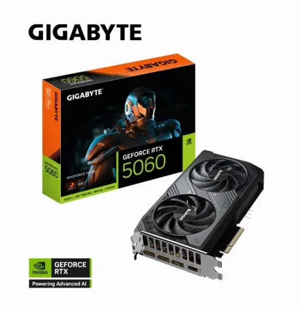 Видеокарта Gigabyte Geforce Rtx 5060 Windforce oc 8g (gv-n5060wf2oc-8gd) - арт:2519 Макеевка