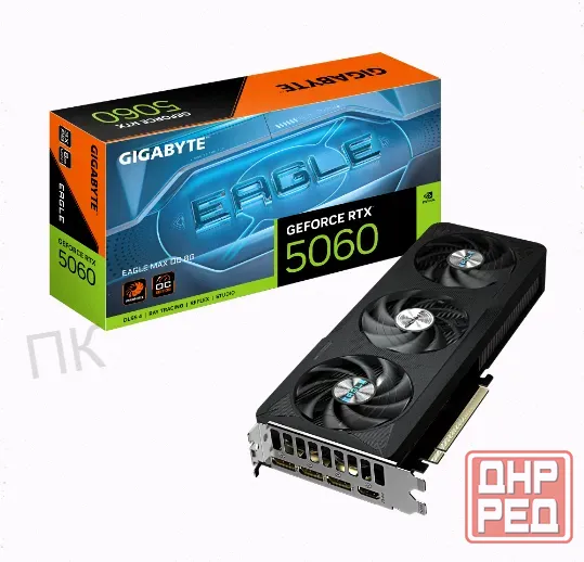 Видеокарта Gigabyte Geforce Rtx 5060 Eagle Max oc 8g (gv-n5060eaglemax oc-8gd), 8гб Gddr7 - арт:5380 Макеевка - изображение 1