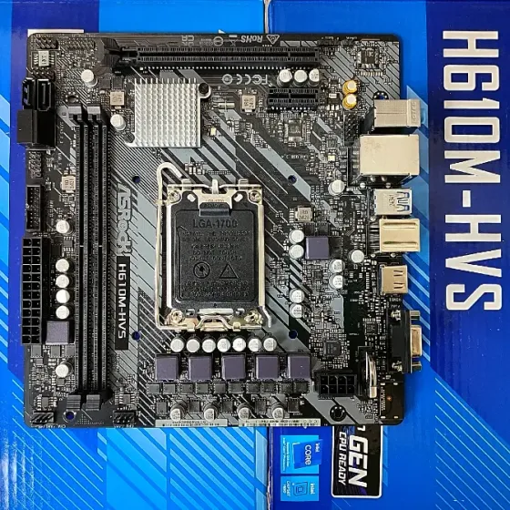 H610M-HVS ASRock 2DDR4 Socket LGA1700 материнская плата Донецк