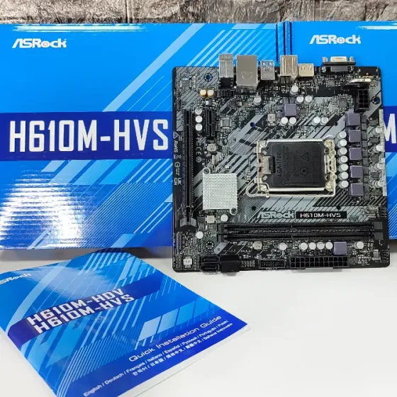 H610M-HVS ASRock 2DDR4 Socket LGA1700 материнская плата Донецк
