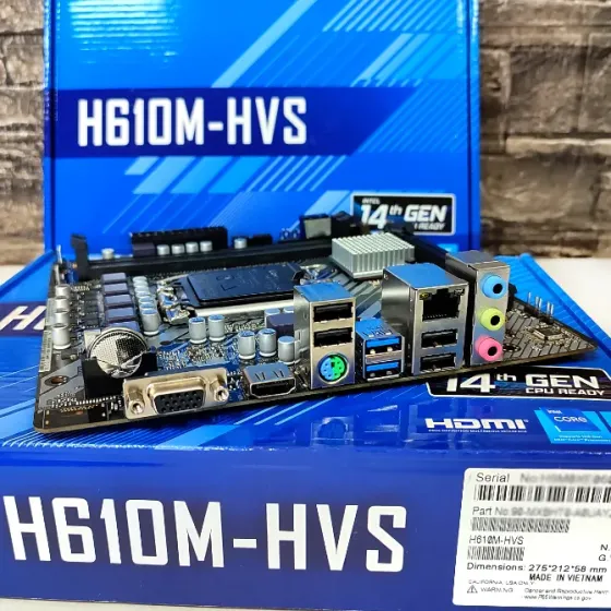 H610M-HVS ASRock 2DDR4 Socket LGA1700 материнская плата Донецк