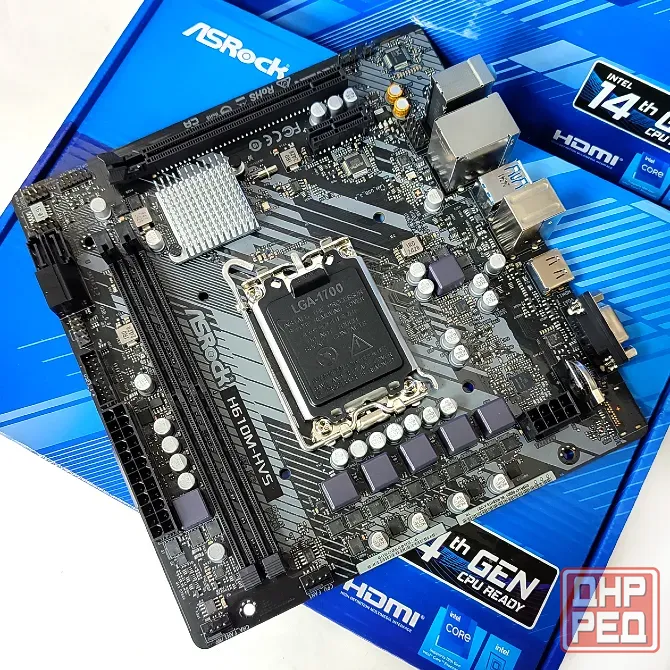 H610M-HVS ASRock 2DDR4 Socket LGA1700 материнская плата Донецк - изображение 2