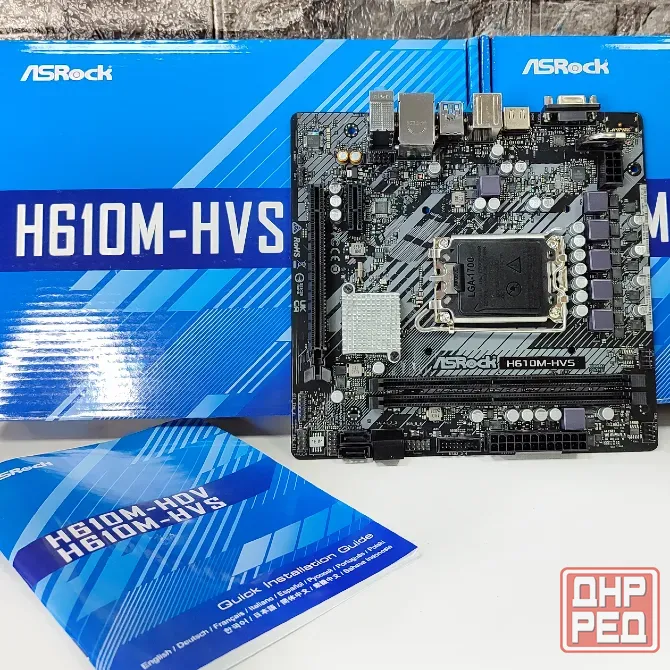 H610M-HVS ASRock 2DDR4 Socket LGA1700 материнская плата Донецк - изображение 4