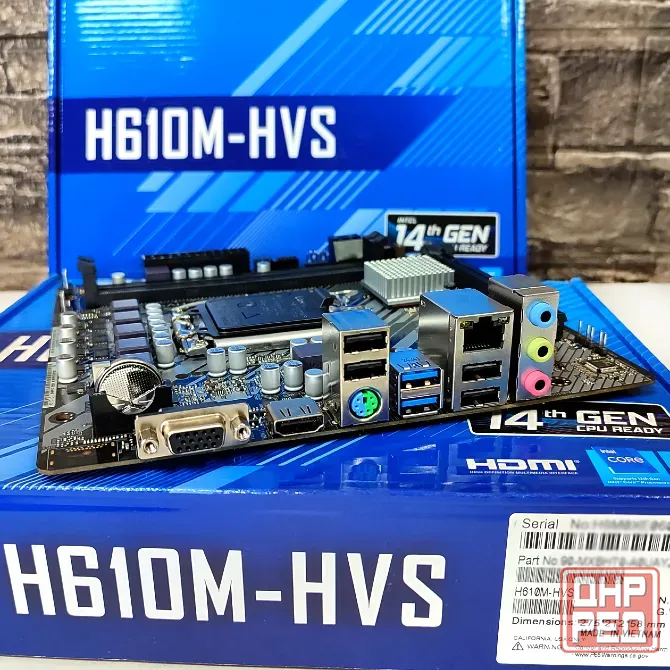 H610M-HVS ASRock 2DDR4 Socket LGA1700 материнская плата Донецк - изображение 3
