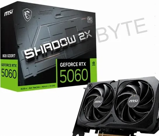 Видеокарта Msi Rtx 5060 8g Shadow 2x oc 8гб, Ret - арт:3363 Макеевка