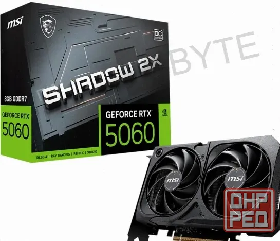 Видеокарта Msi Rtx 5060 8g Shadow 2x oc 8гб, Ret - арт:3363 Макеевка - изображение 1