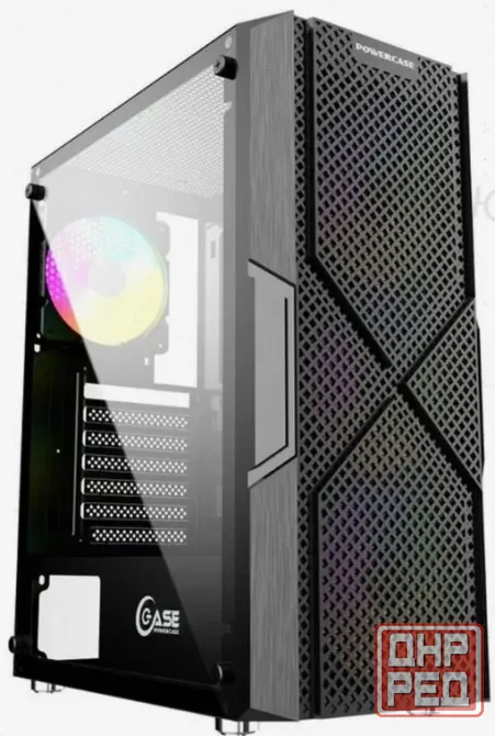 Корпус Powercase Mistral t4b, Tempered Glass, 4x 120mm 5-color Fan, Cmitb-l4 чёрный - арт:3732 Макеевка - изображение 1