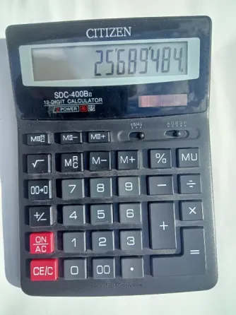 Мощный бухгалтлрский Калькулятор CITIZEN SDC-400 B 12 разряд. Донецк