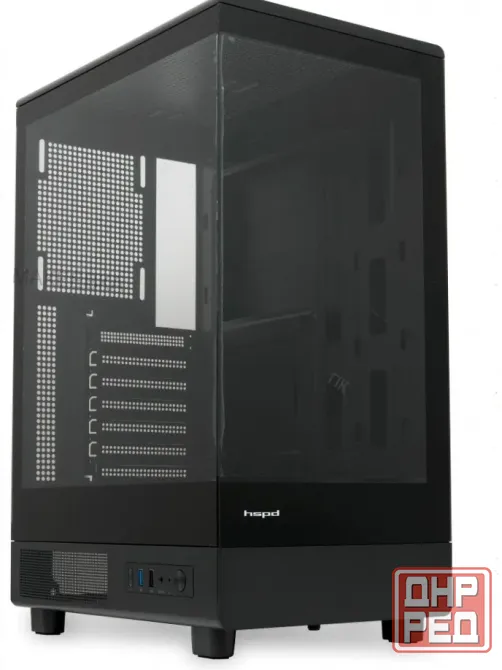 Корпус Для пк Без бп Hspd f510 Black (f510-tgbk) - арт:2116 Макеевка - изображение 1