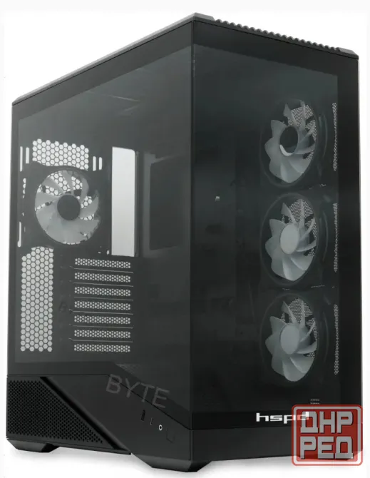 Корпус Hspd f711-tgbk-argb Black - арт:3559 Макеевка - изображение 4