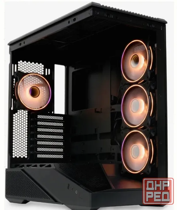 Корпус Hspd f711-tgbk-argb Black - арт:3559 Макеевка - изображение 3