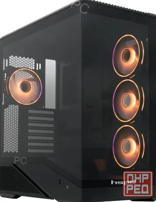 Корпус Hspd f711-tgbk-argb Black - арт:3559 Макеевка - изображение 1