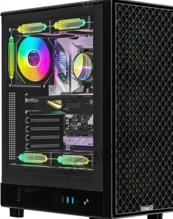 Корпус Компьютерный Atx Formula Mana Dynamic / Mana Dyn, Midi-tower, Без бп, Черный - арт:7973 Макеевка