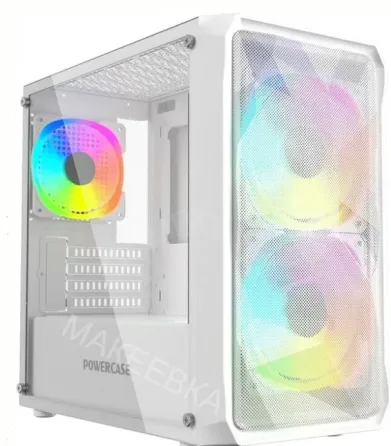 Корпус Powercase Mistral Micro a3w Argb, Tempered Glass, 2x 140mm Argb Pwm+1x 120mm Argb - арт:6205 Макеевка