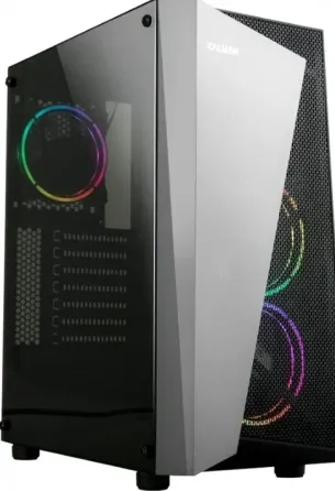 Корпус Zalman s4 Plus, Atx, Black, Window, 1x5.25", 4x3.5", 1x2.5", 2xusb2.0, 1xusb3.0, f - арт:1749 Макеевка