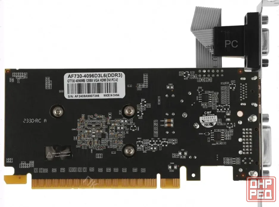 Видеокарта Afox Geforce gt 730 (af730-4096d3l6), 4 гб, Ddr3, 1333 Мгц - арт:9623 Макеевка - изображение 3