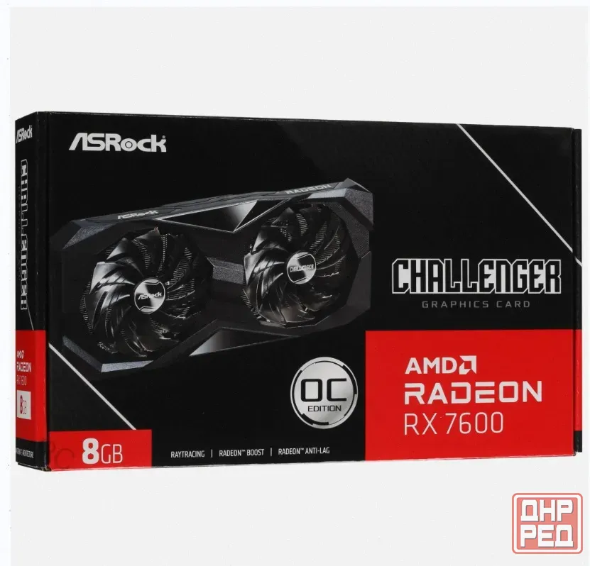 Видеокарта Asrock Pci-e 4.0 rx7600 Clp 8go Amd Radeon rx 7600 8gb 128bit Gddr6 2280/18000 - арт:1956 Макеевка - изображение 3