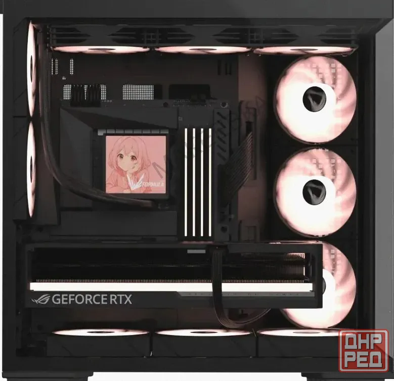 Корпус Formula Crystal z7 Черный Без бп Atx 11x120mm 4x140mm - арт:2545 Макеевка - изображение 4