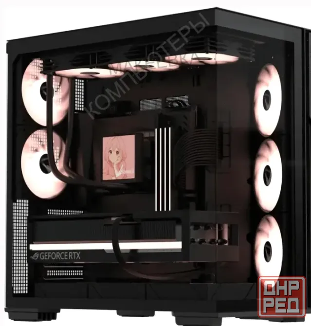 Корпус Formula Crystal z7 Черный Без бп Atx 11x120mm 4x140mm - арт:2545 Макеевка - изображение 1