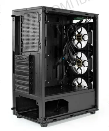 Корпус Midi-tower Exegate [i3 Base ex294967rus] Atx, Без бп, Черный - арт:4557 Макеевка