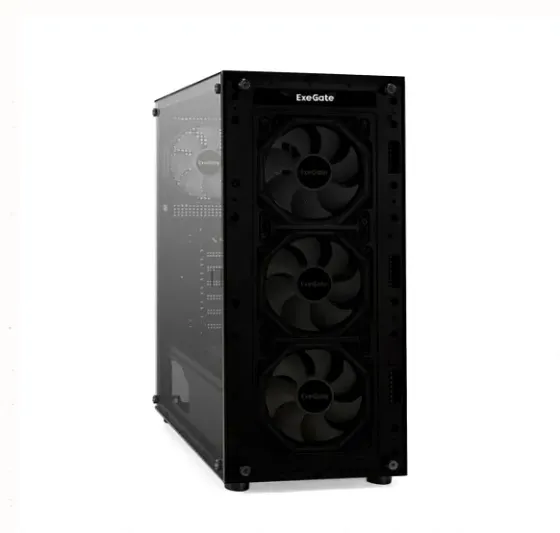 Корпус Midi-tower Exegate [i3 Base ex294967rus] Atx, Без бп, Черный - арт:4557 Макеевка